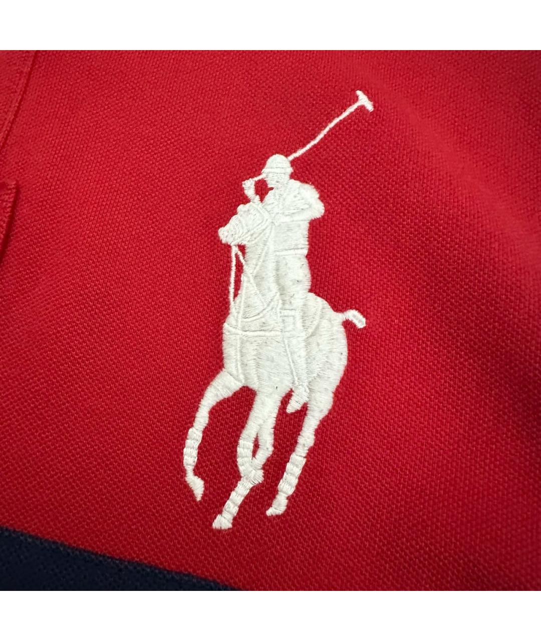 POLO RALPH LAUREN Красное хлопковое поло с коротким рукавом, фото 3