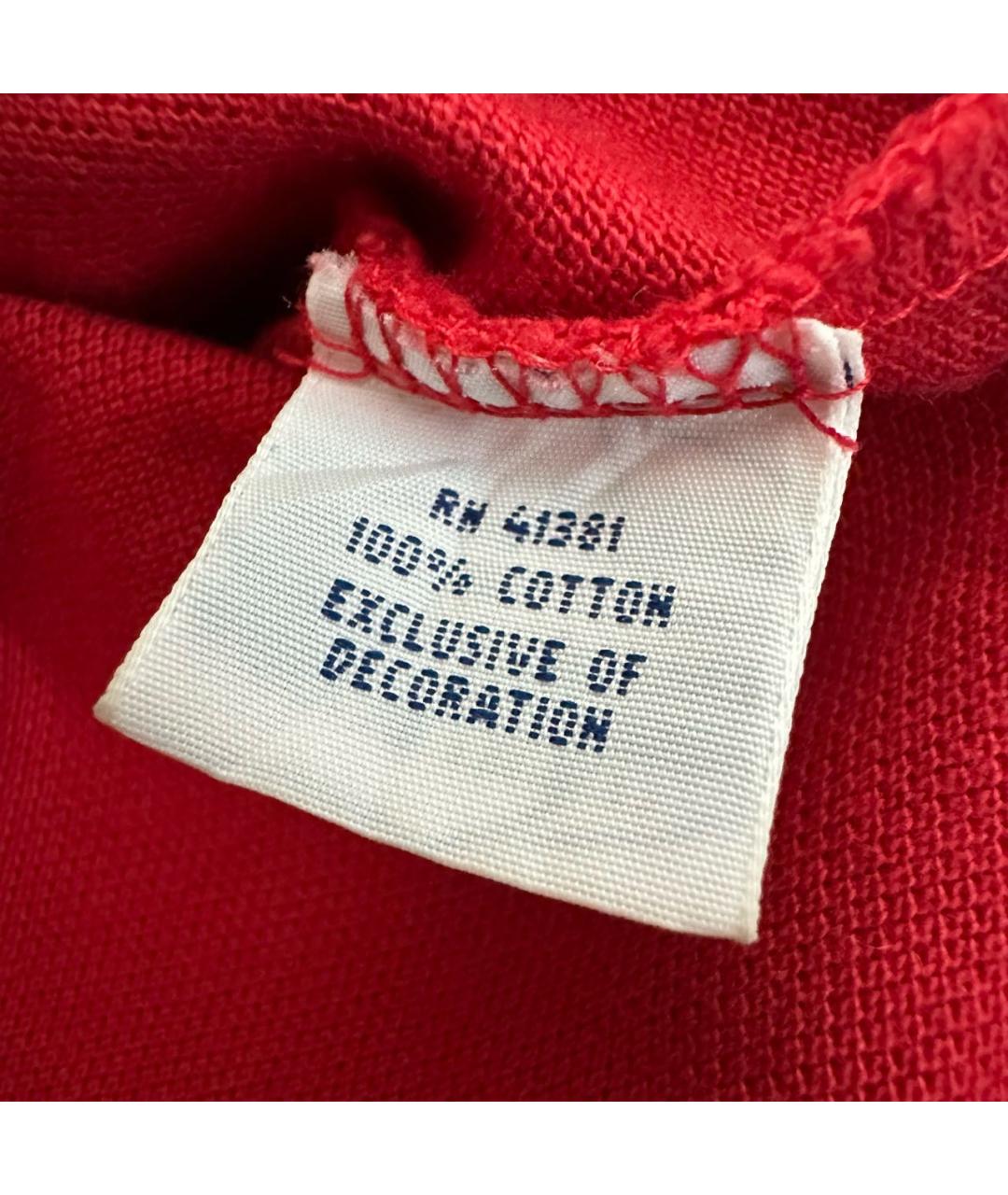 POLO RALPH LAUREN Красное хлопковое поло с коротким рукавом, фото 7