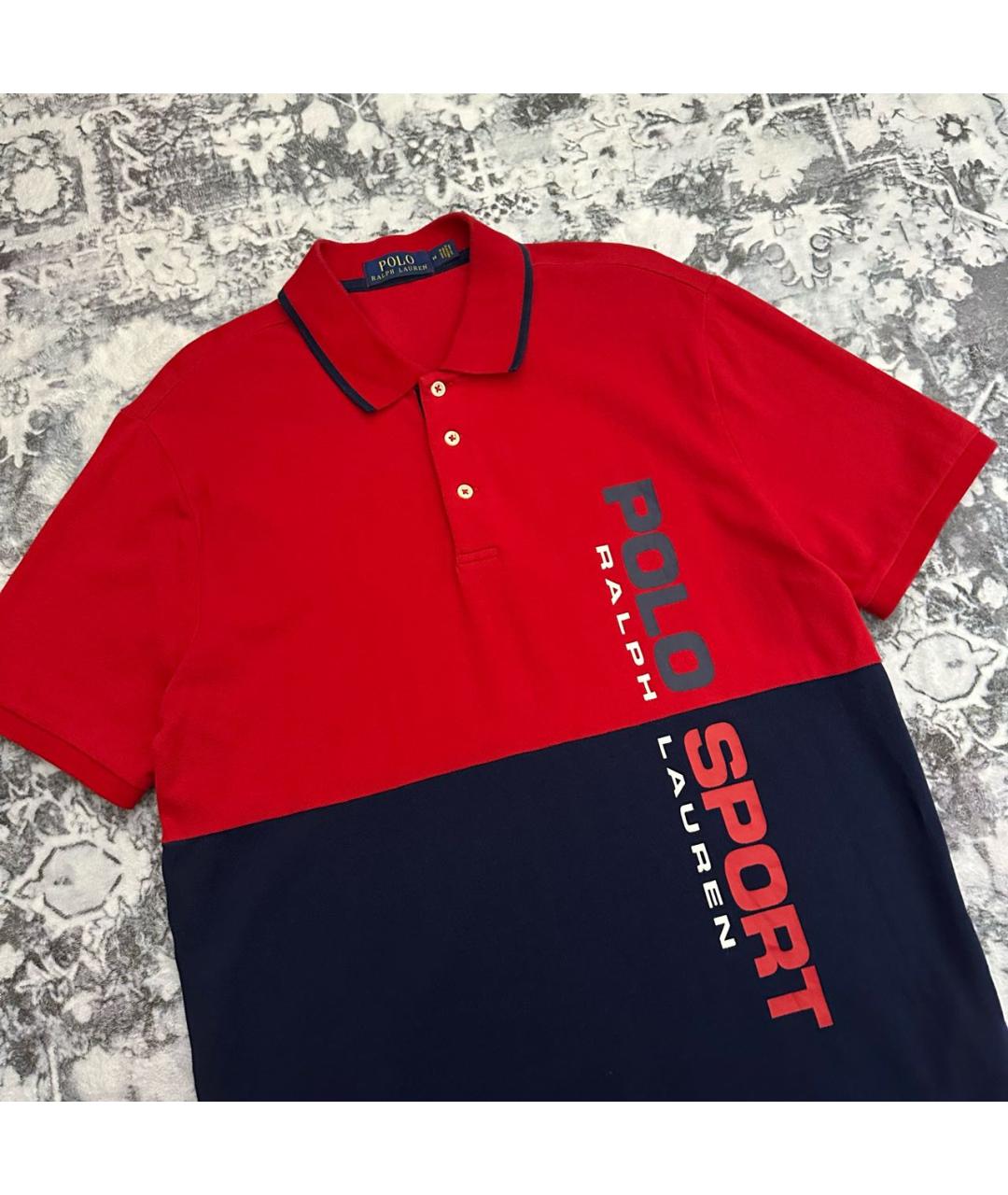 POLO RALPH LAUREN Красное хлопковое поло с коротким рукавом, фото 2