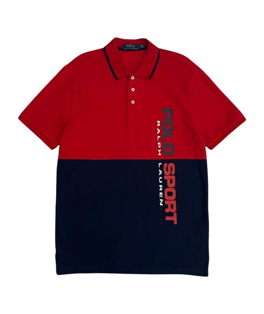 POLO RALPH LAUREN Красное хлопковое поло с коротким рукавом, фото 1