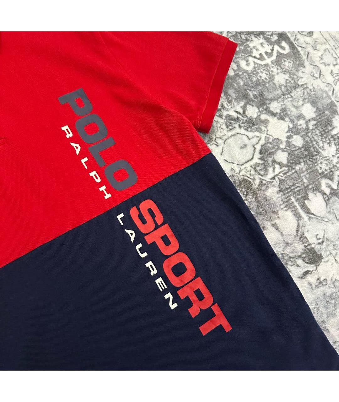 POLO RALPH LAUREN Красное хлопковое поло с коротким рукавом, фото 8