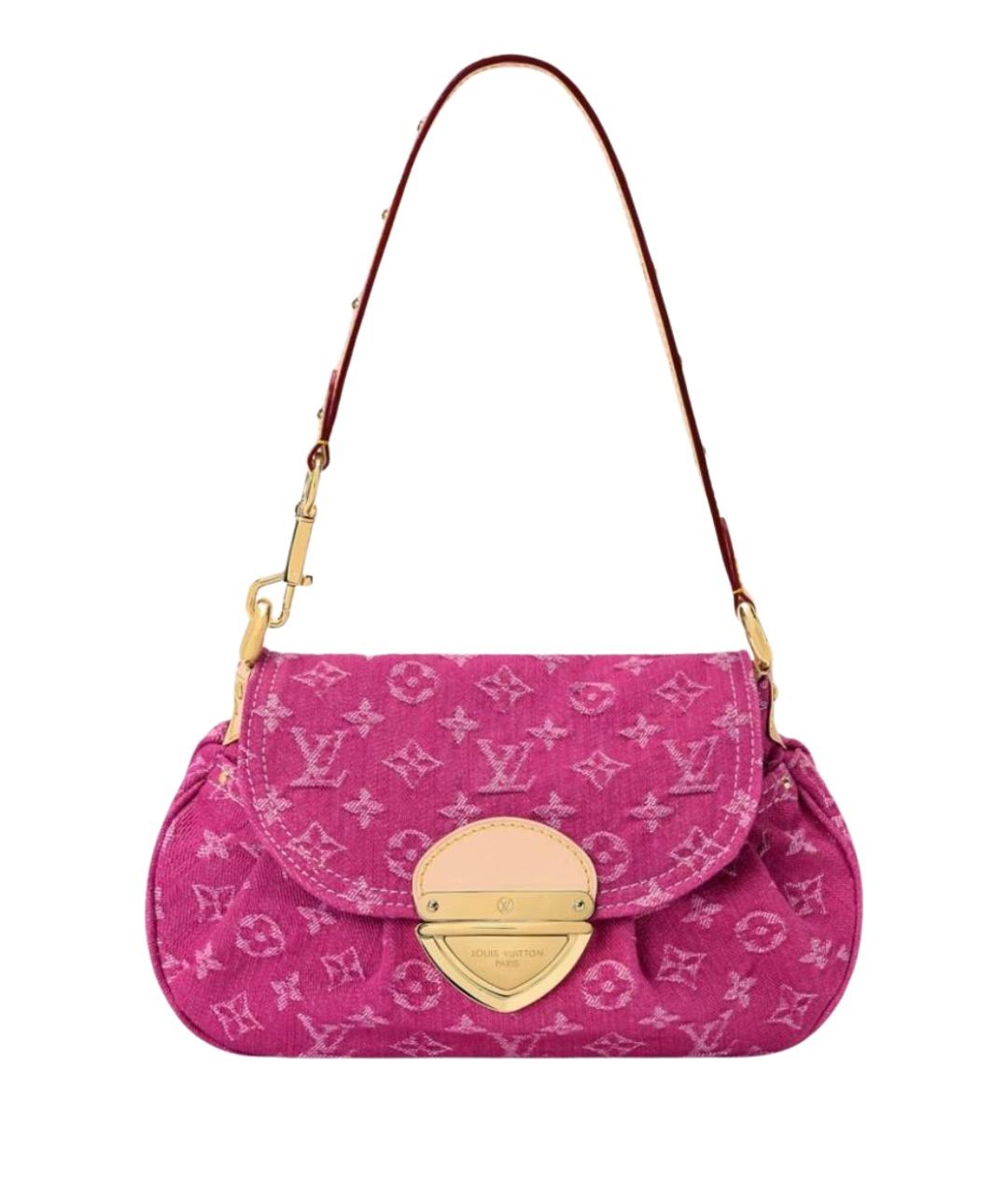 LOUIS VUITTON Розовая деним сумка через плечо, фото 1