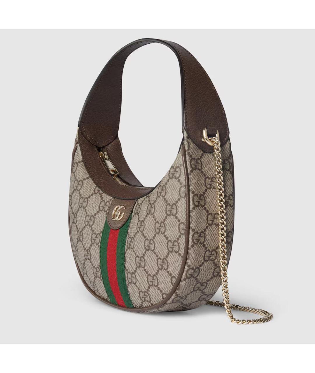 GUCCI Бежевая тканевая сумка с короткими ручками, фото 2