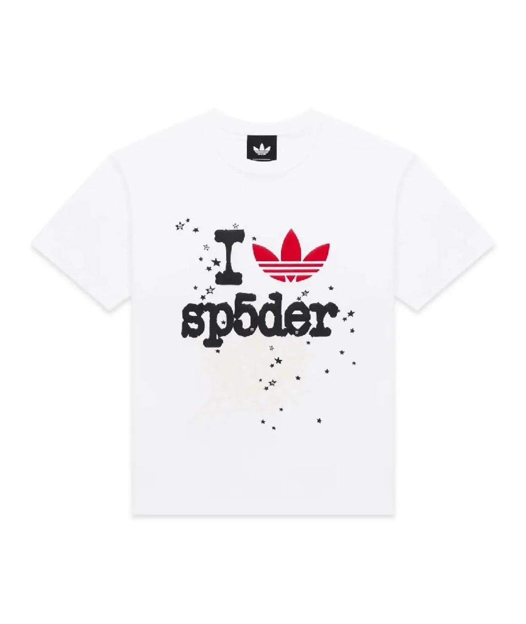 ADIDAS Белая хлопковая футболка, фото 1