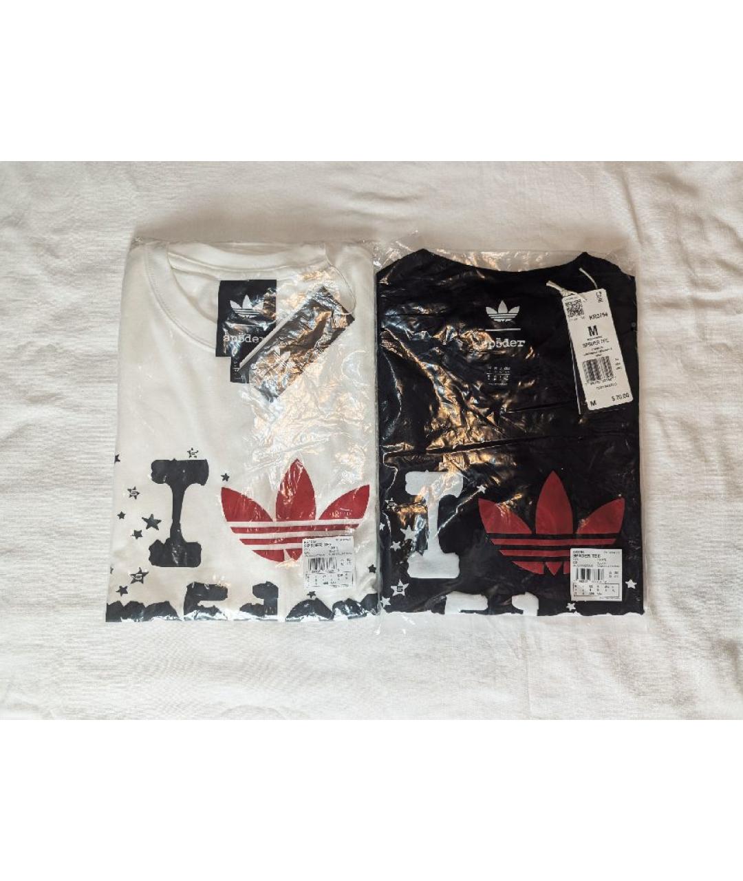 ADIDAS Белая хлопковая футболка, фото 6