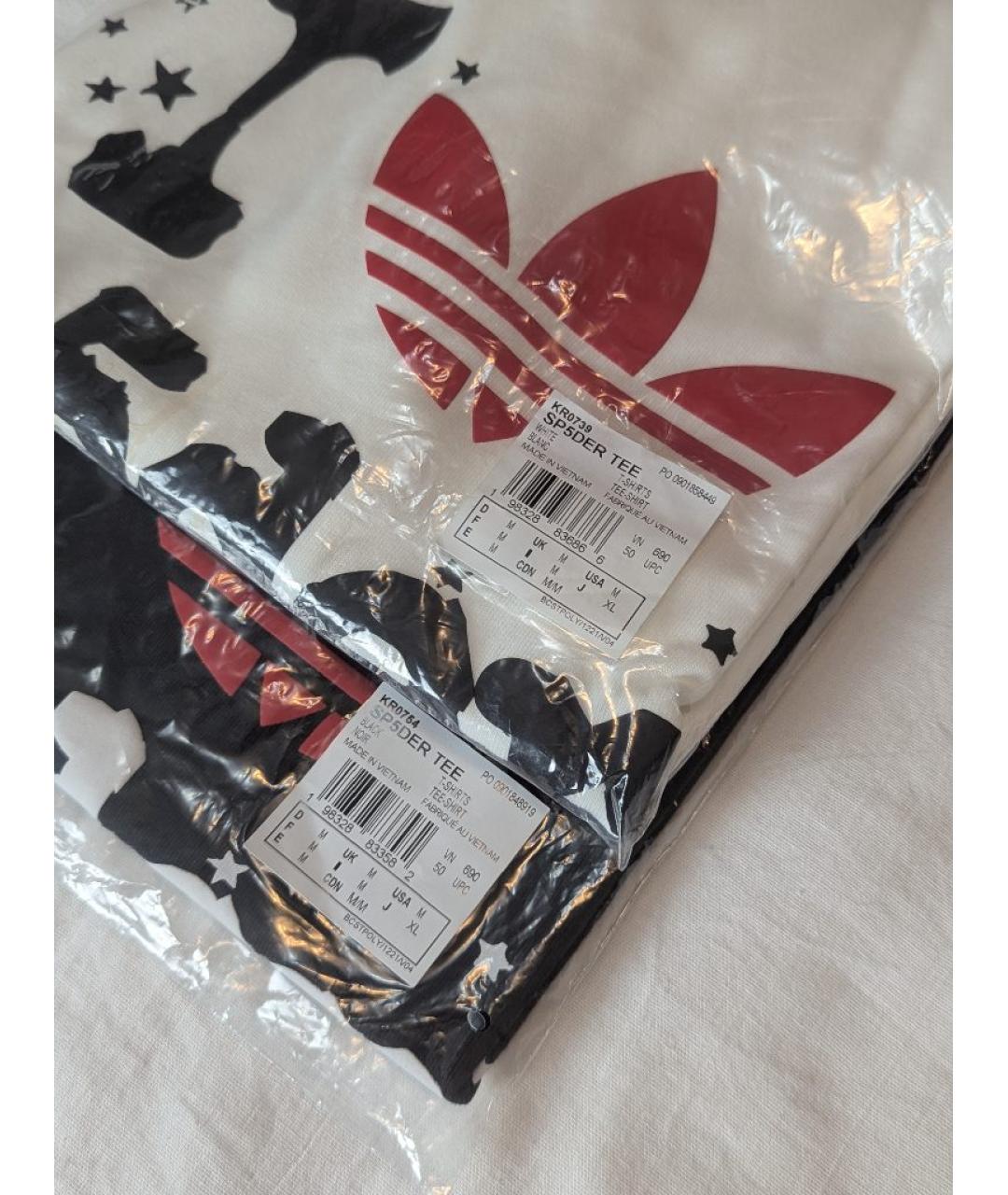 ADIDAS Белая хлопковая футболка, фото 5