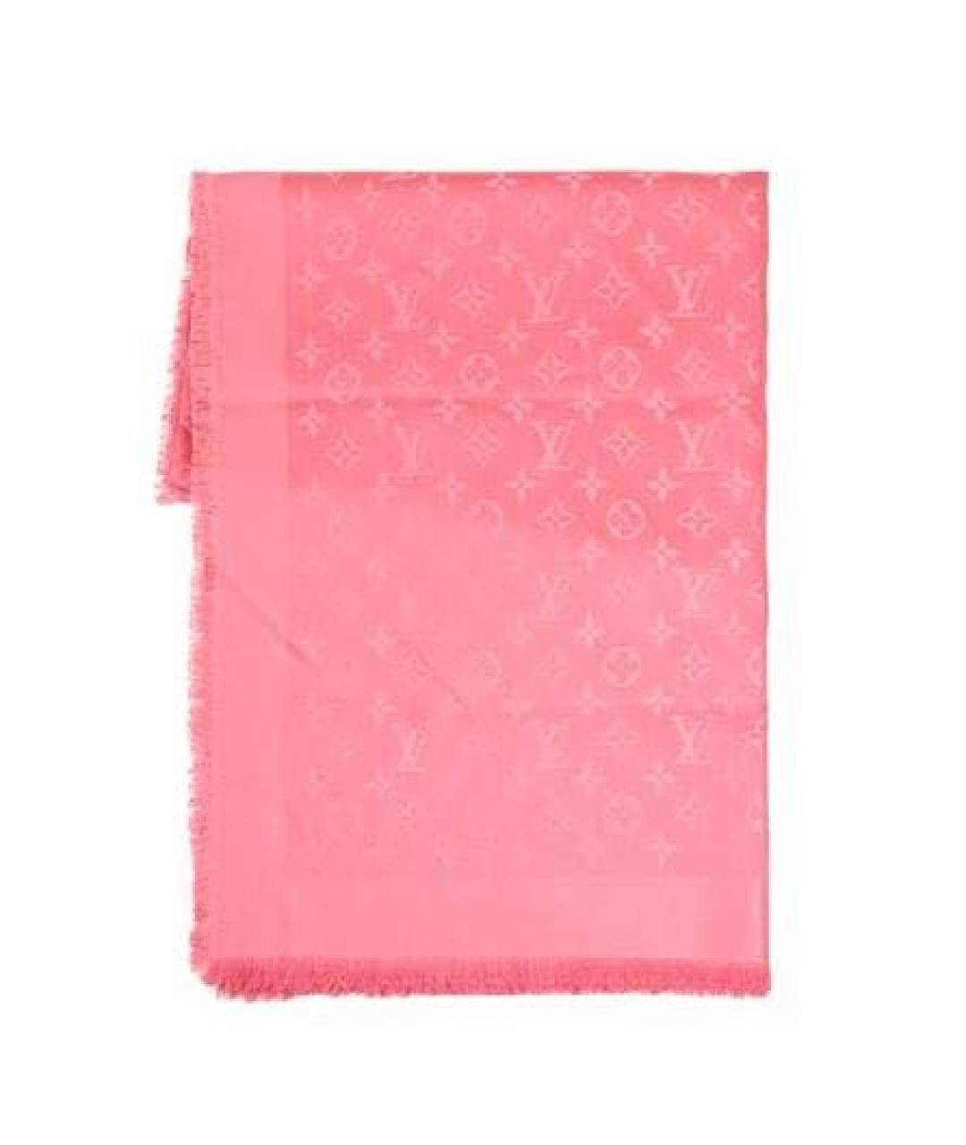 LOUIS VUITTON Розовый платок, фото 9