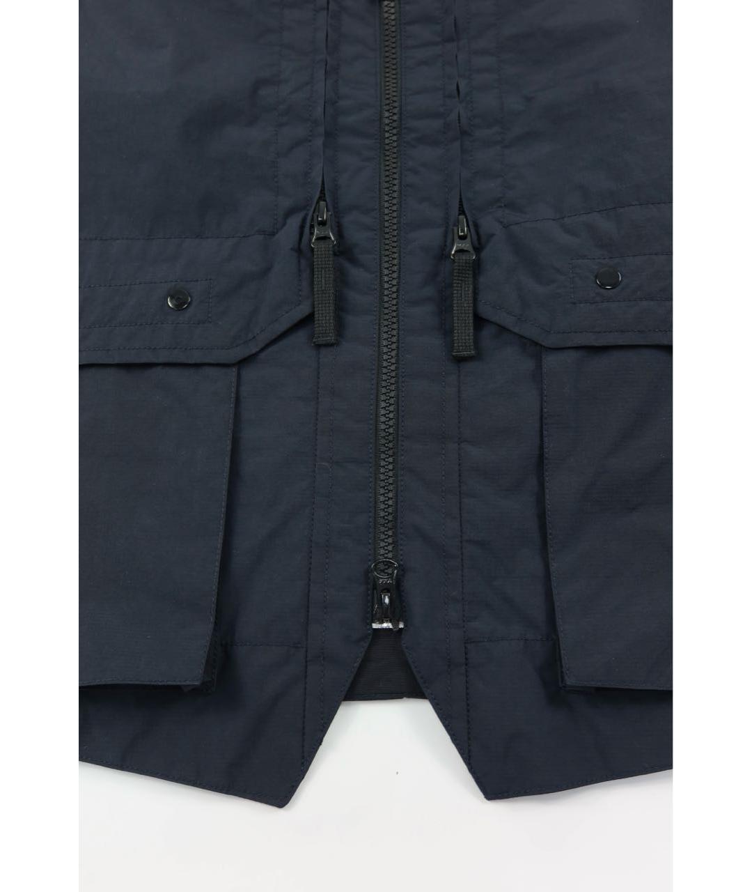 STONE ISLAND Темно-синий хлопковый жилет, фото 4