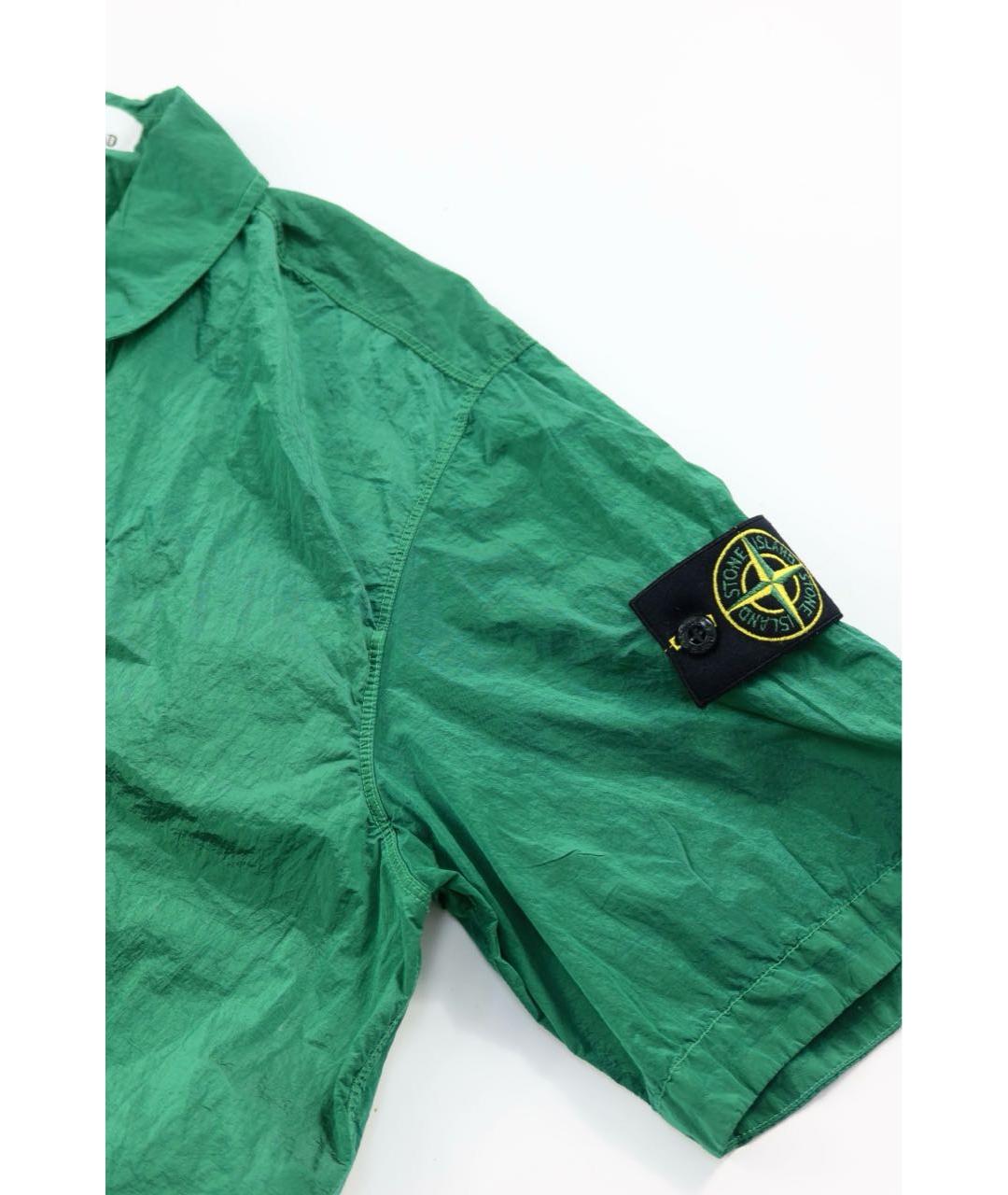 STONE ISLAND Зеленая кэжуал рубашка, фото 3