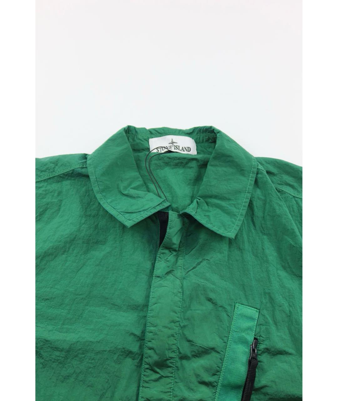 STONE ISLAND Зеленая кэжуал рубашка, фото 4