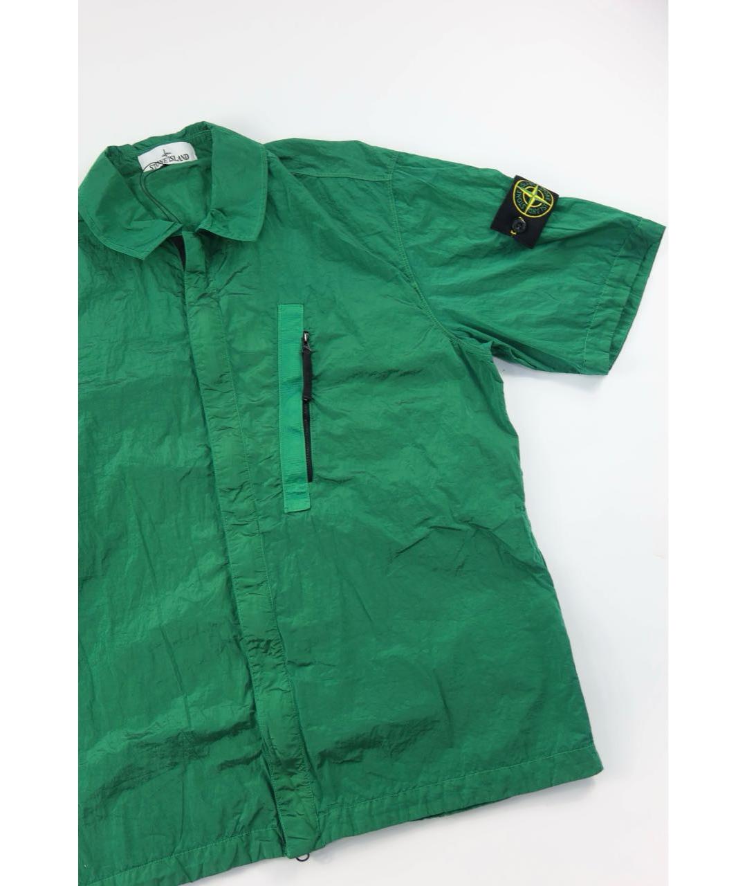 STONE ISLAND Зеленая кэжуал рубашка, фото 2