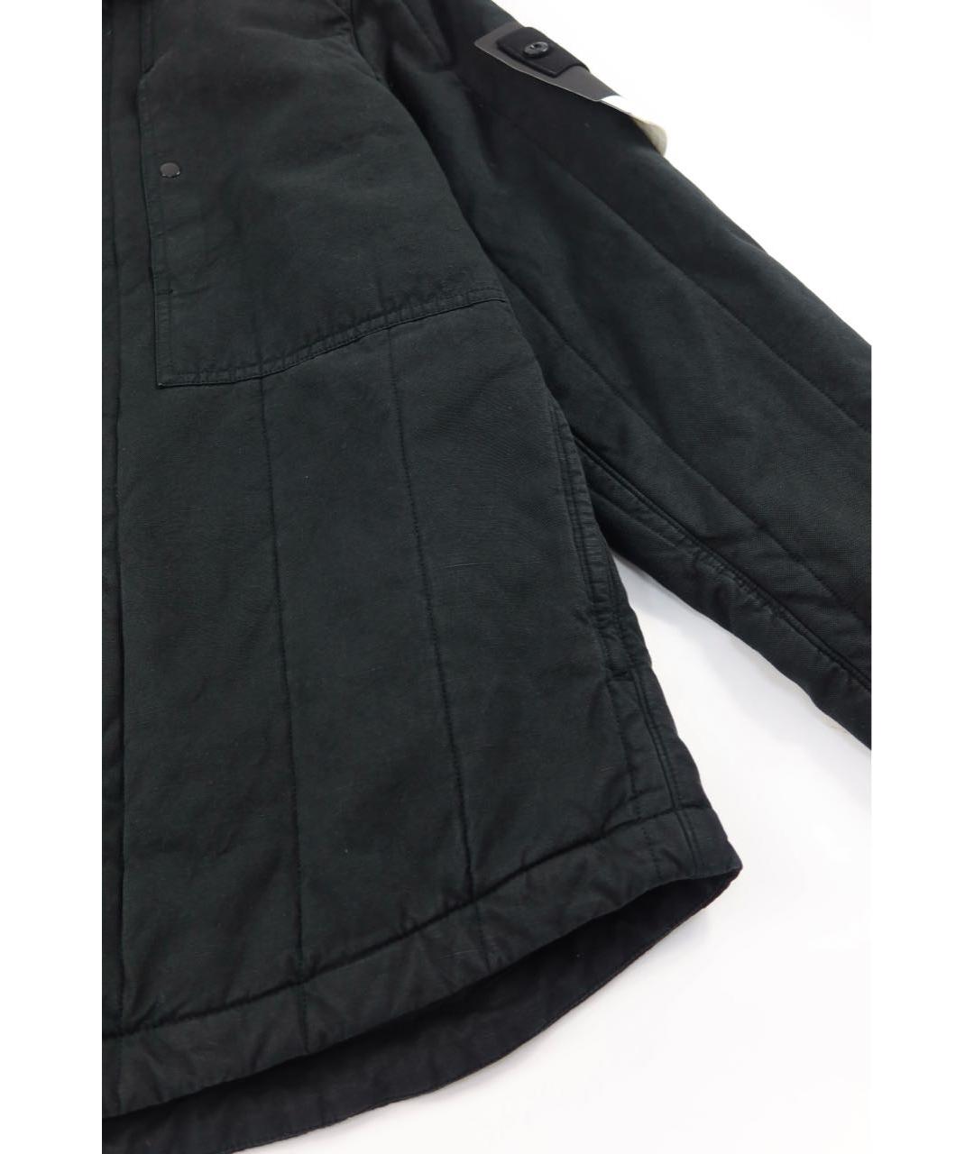 STONE ISLAND Черная льняная куртка, фото 2