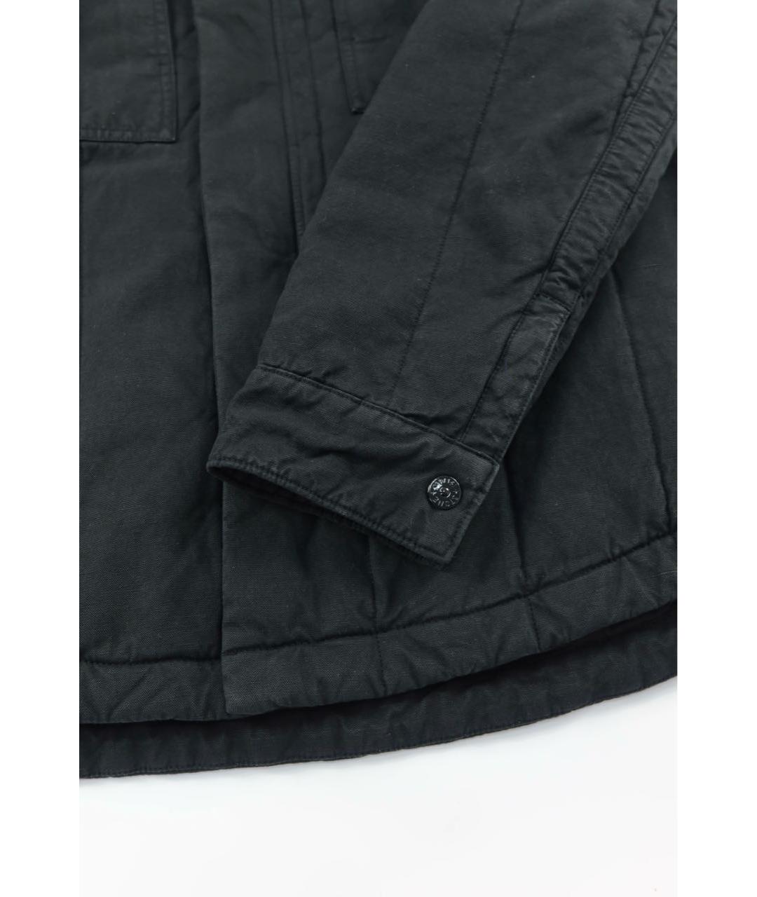 STONE ISLAND Черная льняная куртка, фото 6