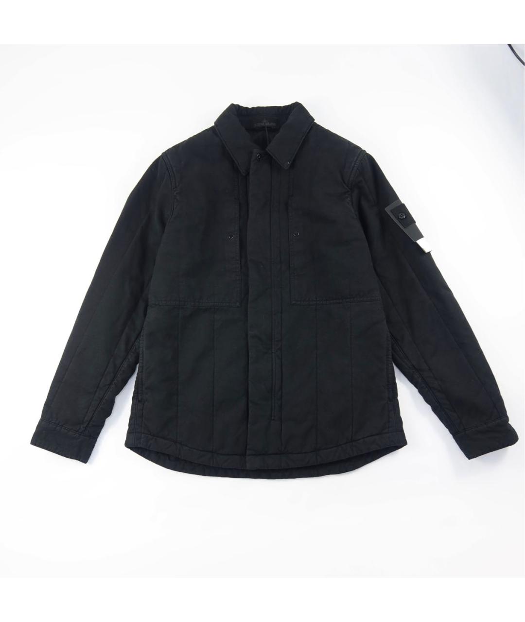 STONE ISLAND Черная льняная куртка, фото 8