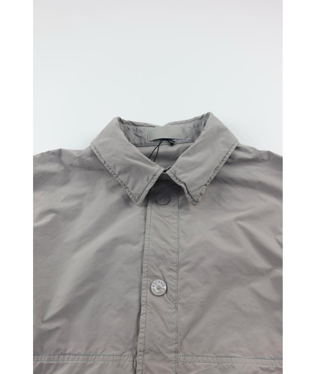 STONE ISLAND Серая хлопковая куртка, фото 5
