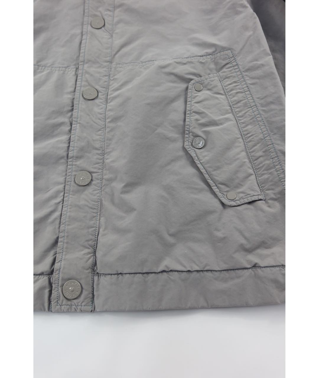STONE ISLAND Серая хлопковая куртка, фото 3