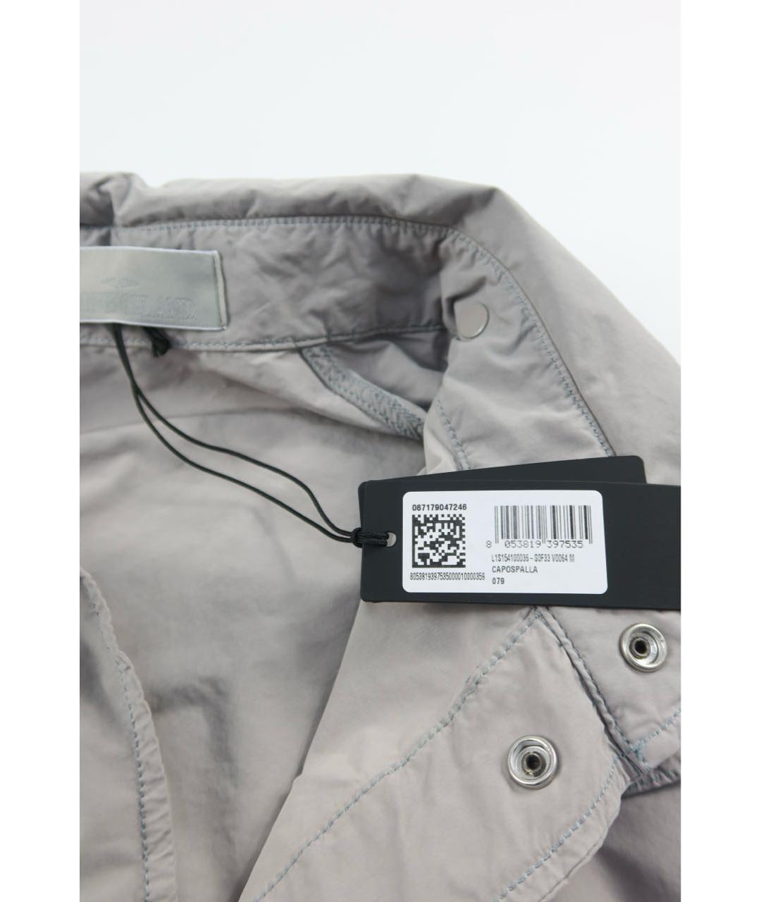 STONE ISLAND Серая хлопковая куртка, фото 7