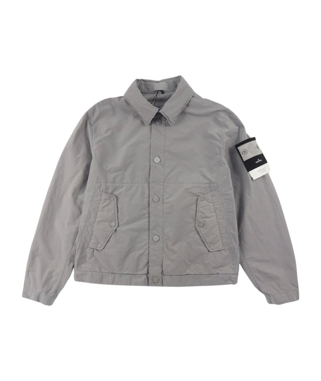 STONE ISLAND Серая хлопковая куртка, фото 1