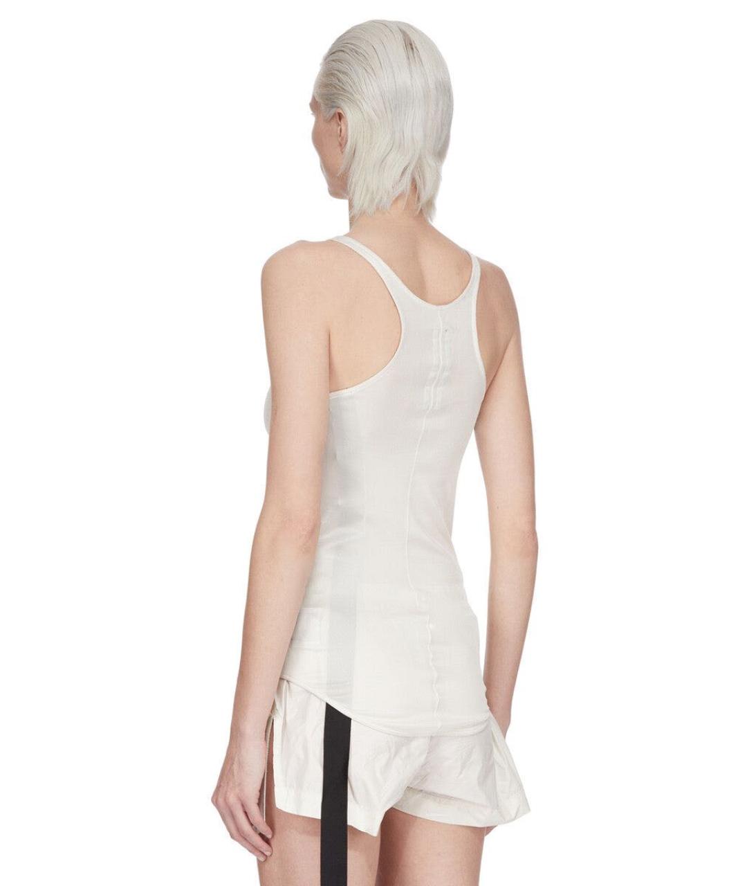 RICK OWENS DRKSHDW Белая хлопковая майка, фото 3