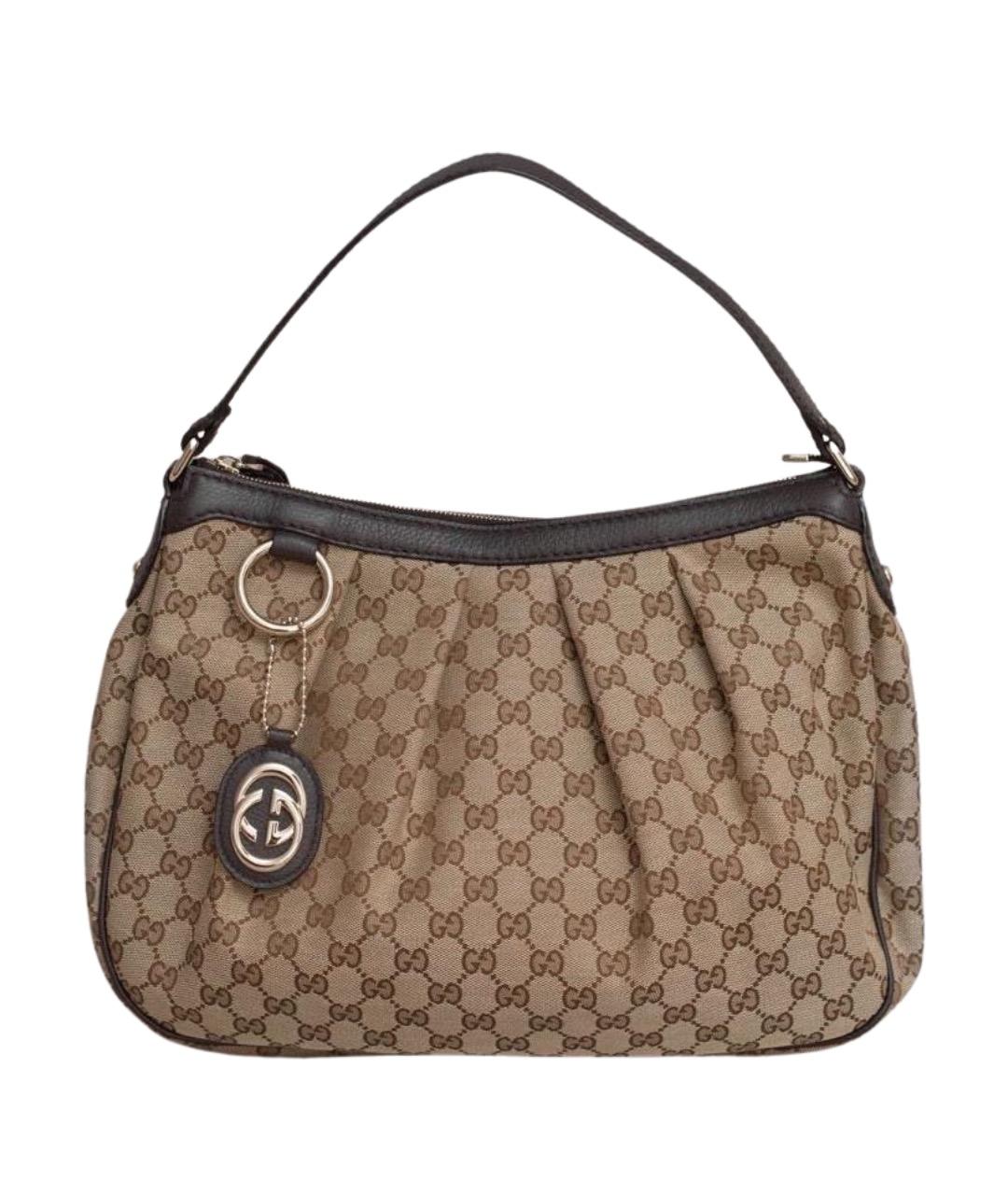 GUCCI Бежевая сумка с короткими ручками, фото 1