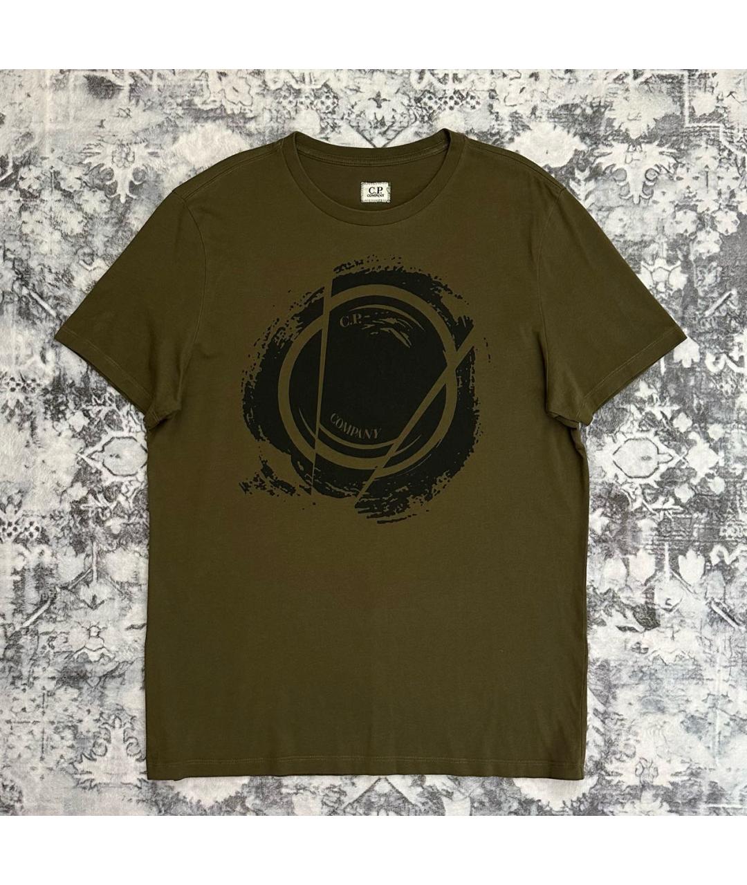 CP COMPANY Хаки хлопковая футболка, фото 6