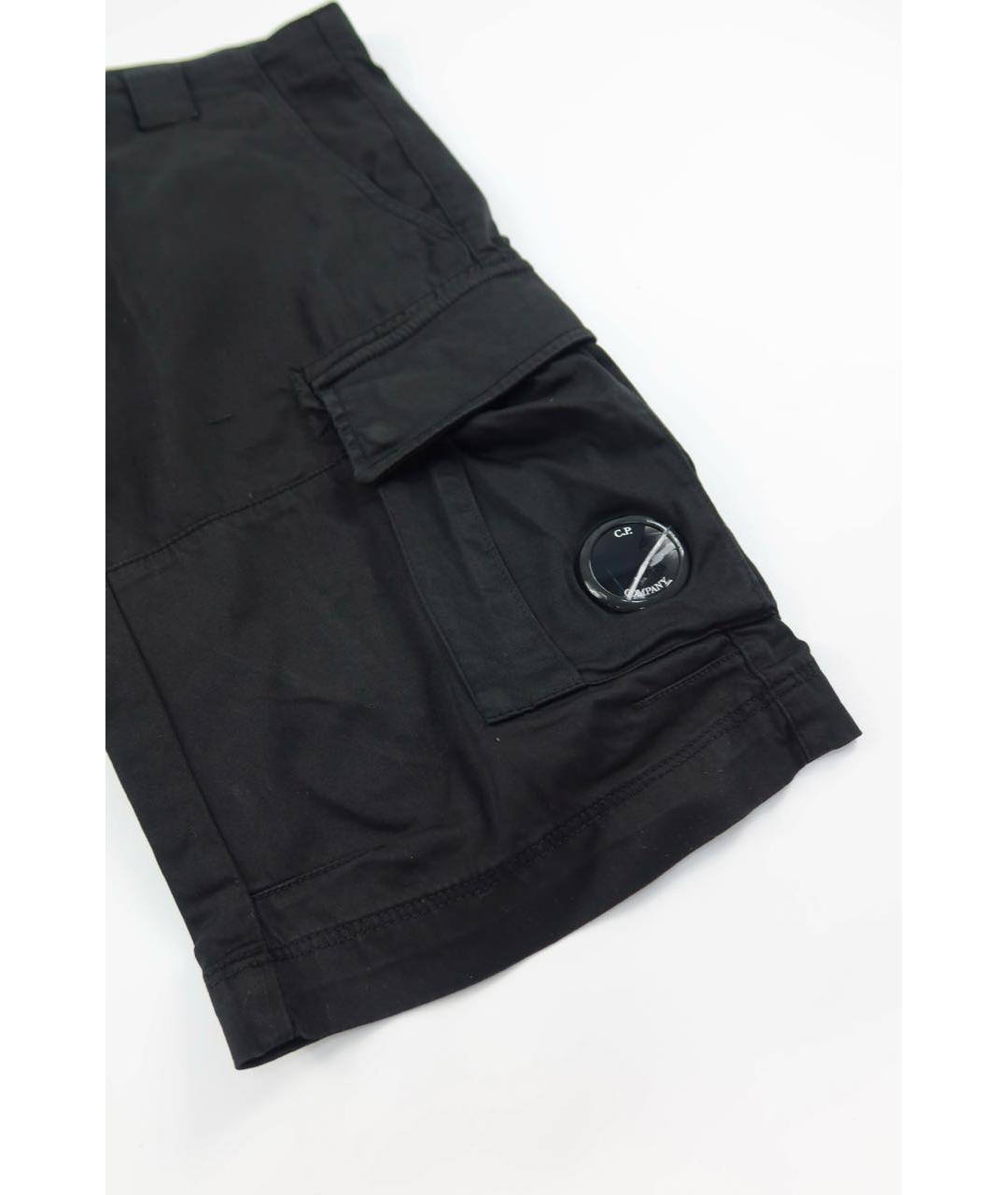 CP COMPANY Черные хлопковые шорты, фото 2