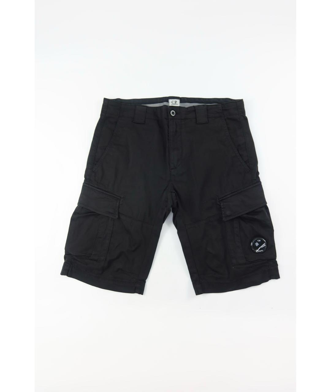 CP COMPANY Черные хлопковые шорты, фото 7
