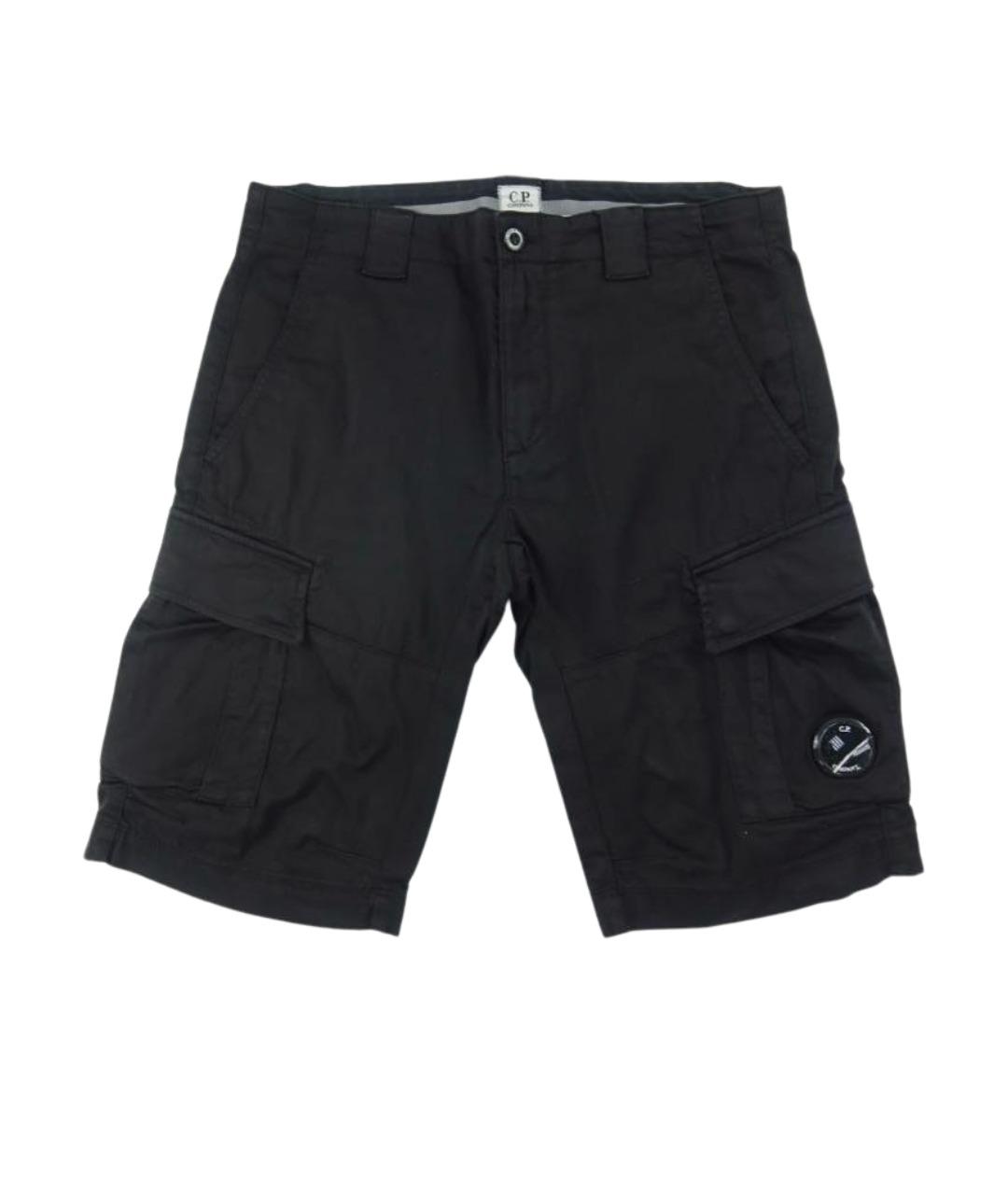 CP COMPANY Черные хлопковые шорты, фото 1
