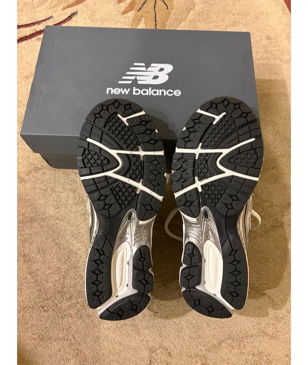 NEW BALANCE Белые текстильные низкие кроссовки / кеды, фото 4