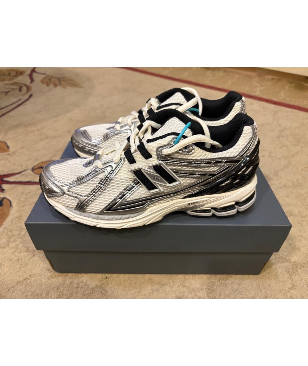 NEW BALANCE Белые текстильные низкие кроссовки / кеды, фото 5