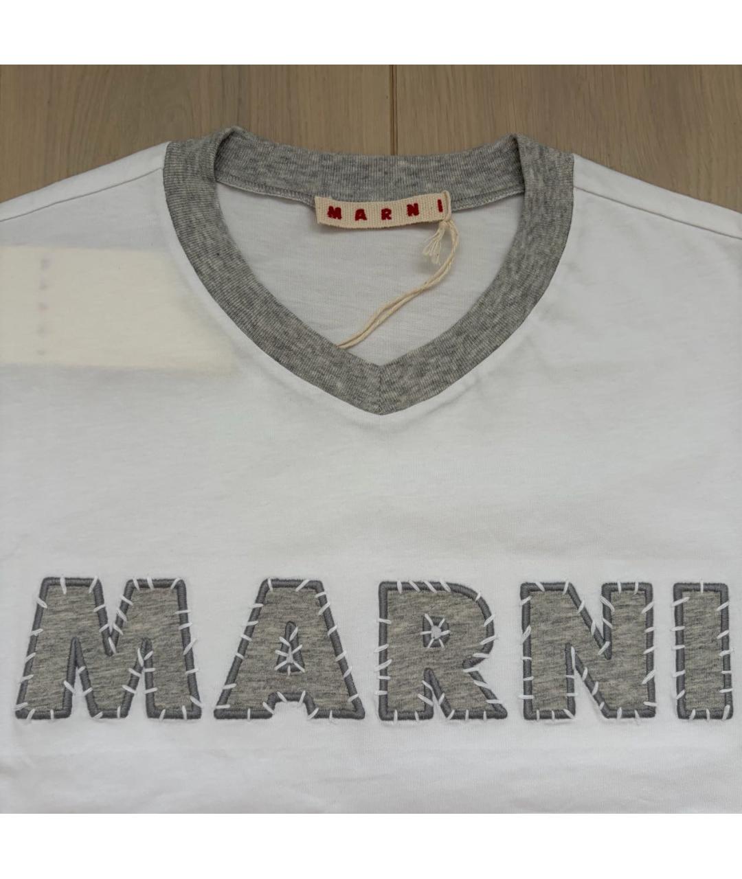 MARNI Белый хлопковый детская футболка / топ, фото 2
