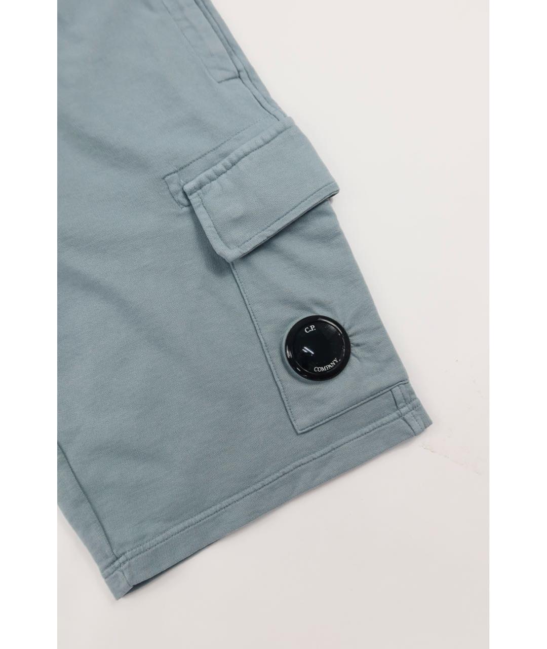 CP COMPANY Голубые хлопковые шорты, фото 2