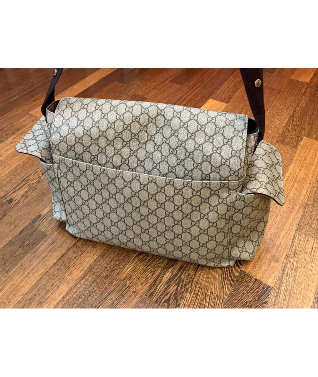 GUCCI KIDS Бежевая дорожная/спортивная сумка, фото 3