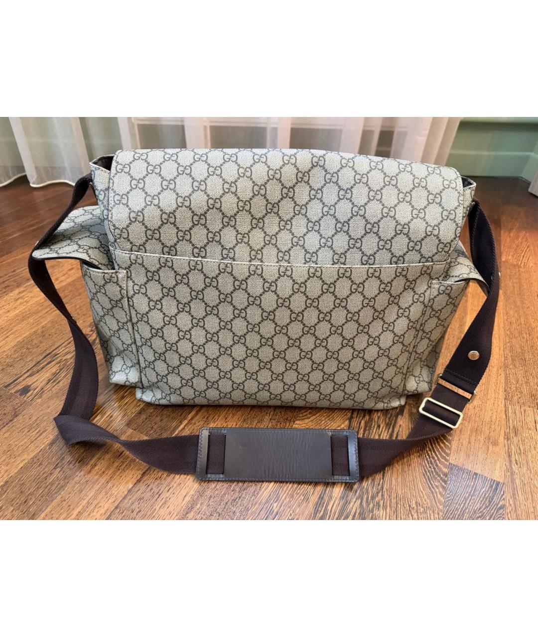 GUCCI KIDS Бежевая дорожная/спортивная сумка, фото 2