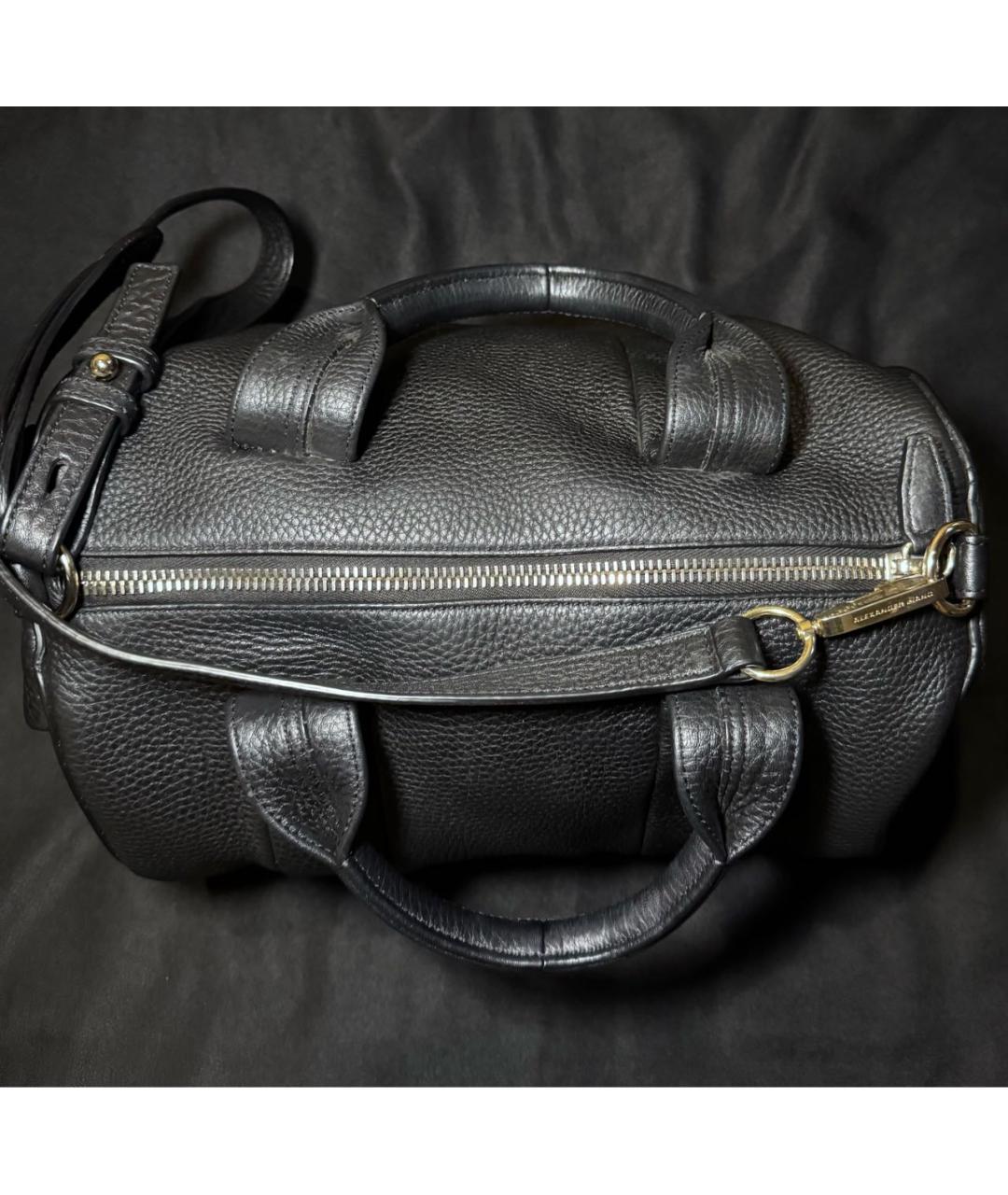 ALEXANDER WANG Черная кожаная сумка через плечо, фото 4