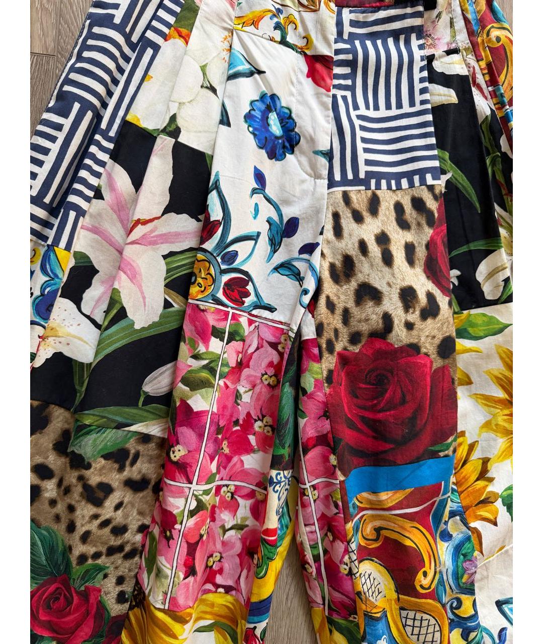 DOLCE&GABBANA Мульти хлопковые кюлоты, фото 4