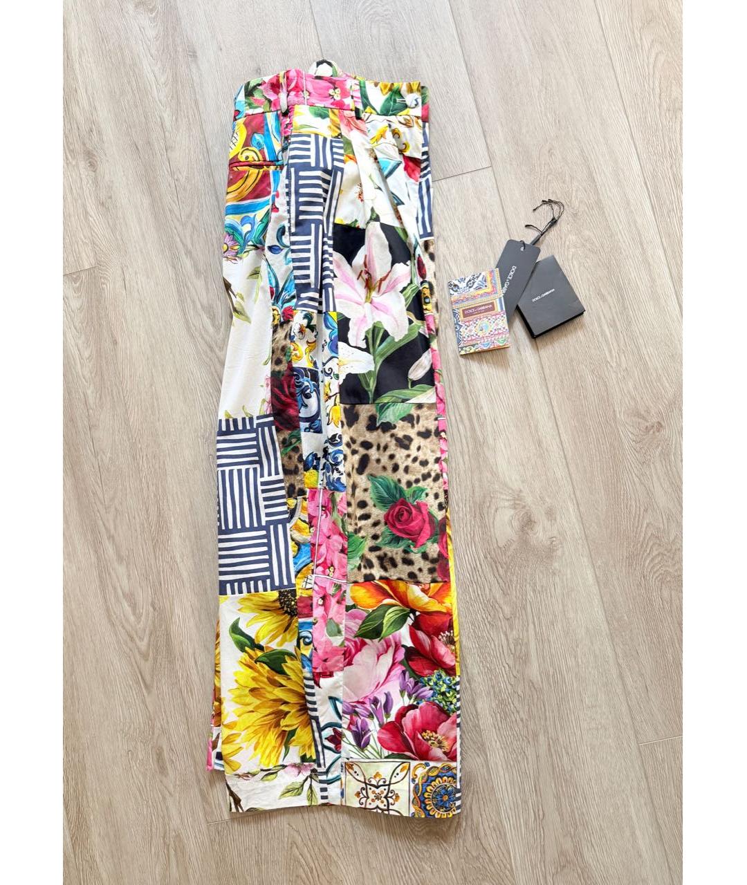 DOLCE&GABBANA Мульти хлопковые кюлоты, фото 5