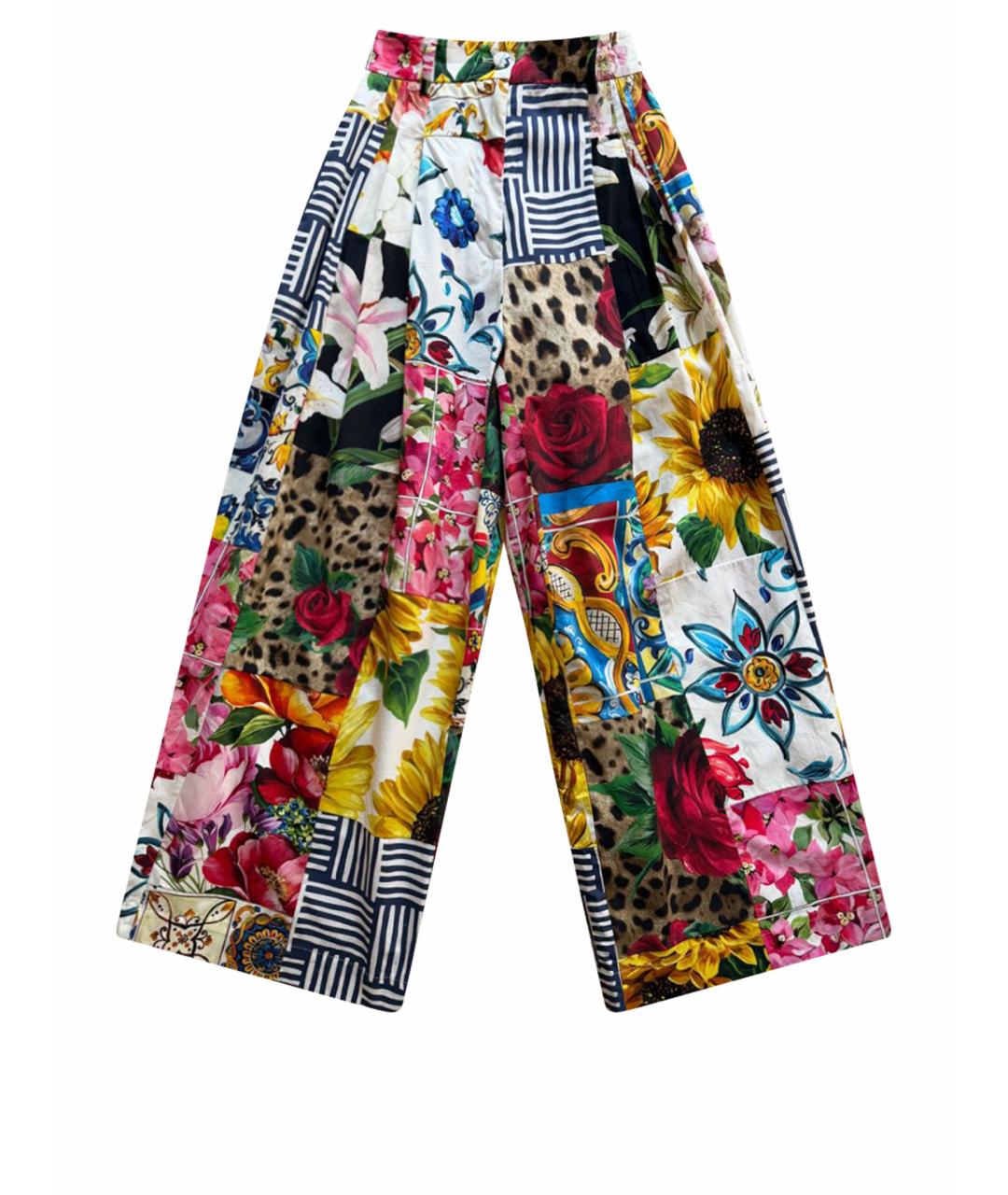 DOLCE&GABBANA Мульти хлопковые кюлоты, фото 1
