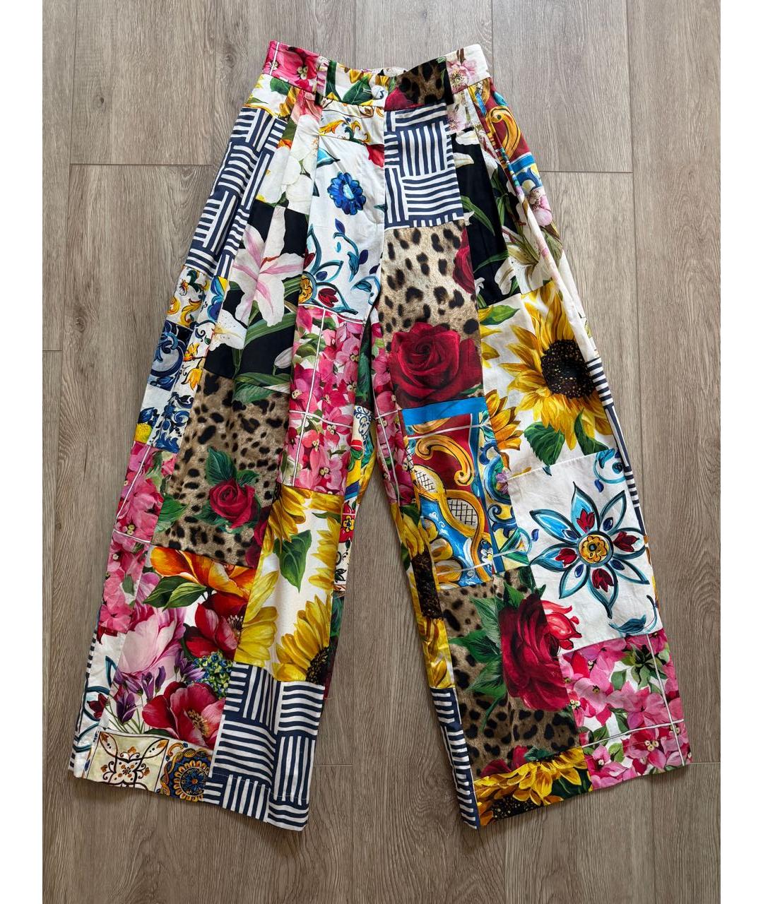 DOLCE&GABBANA Мульти хлопковые кюлоты, фото 7