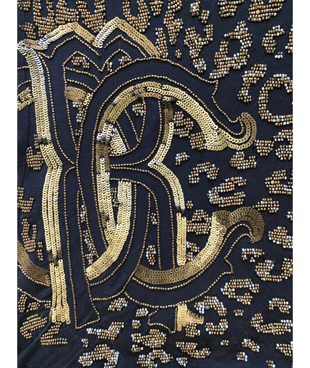 ROBERTO CAVALLI Черная футболка, фото 4