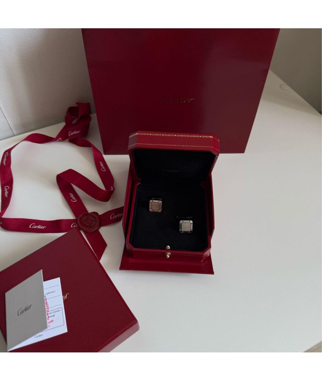 CARTIER Серебряные серебряные запонки, фото 4