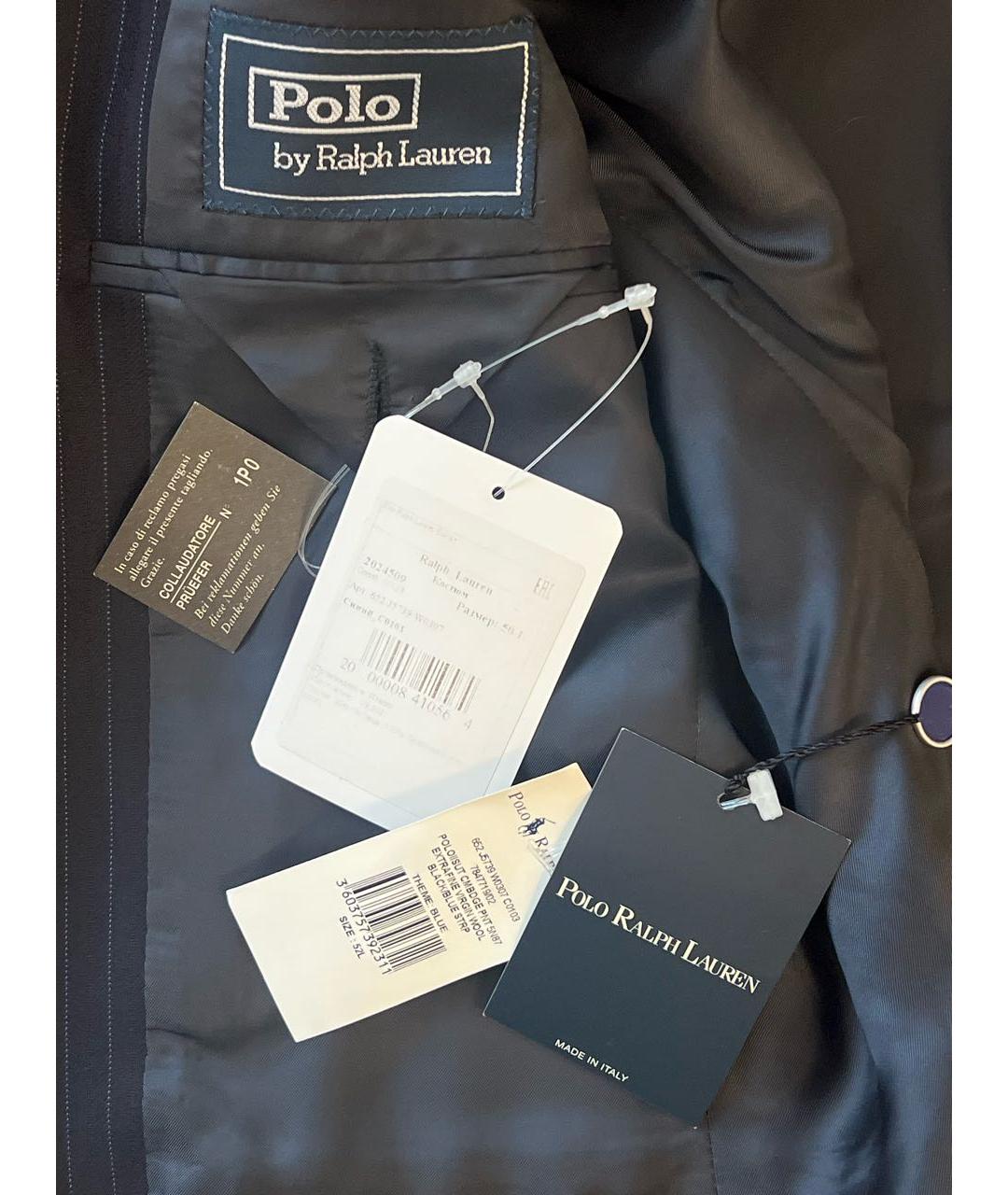 POLO RALPH LAUREN Темно-синий классический костюм, фото 5