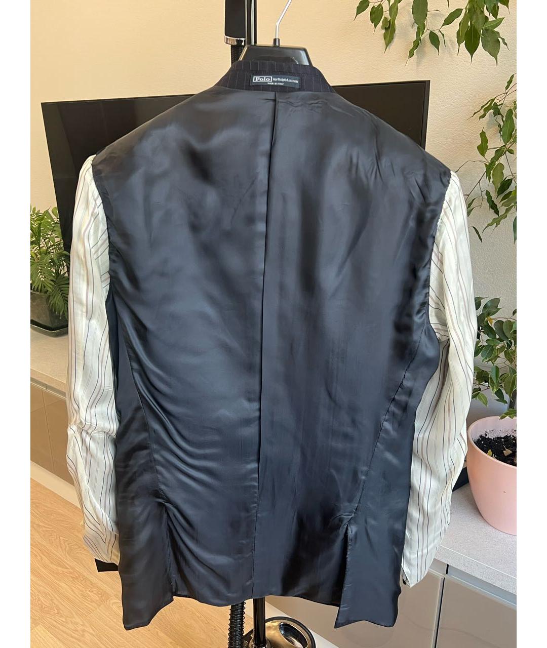 POLO RALPH LAUREN Темно-синий классический костюм, фото 2