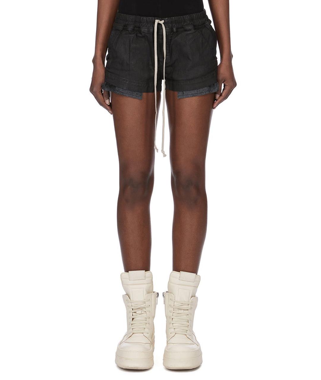 RICK OWENS DRKSHDW Черные хлопковые шорты, фото 1