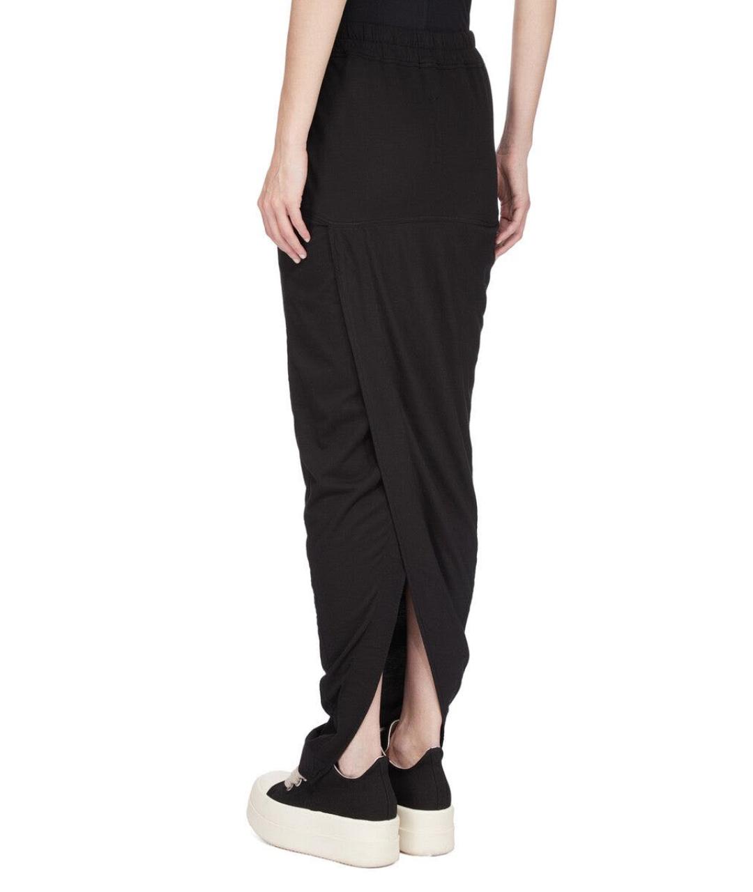 RICK OWENS DRKSHDW Черная хлопковая юбка макси, фото 3