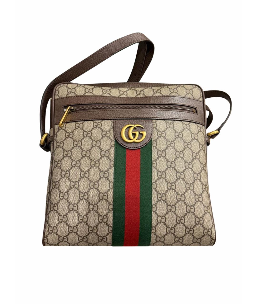 GUCCI Бежевая сумка на плечо, фото 1