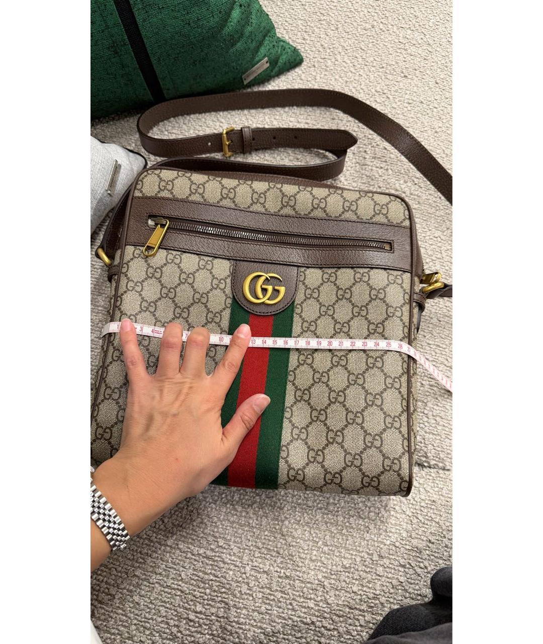 GUCCI Бежевая сумка на плечо, фото 6