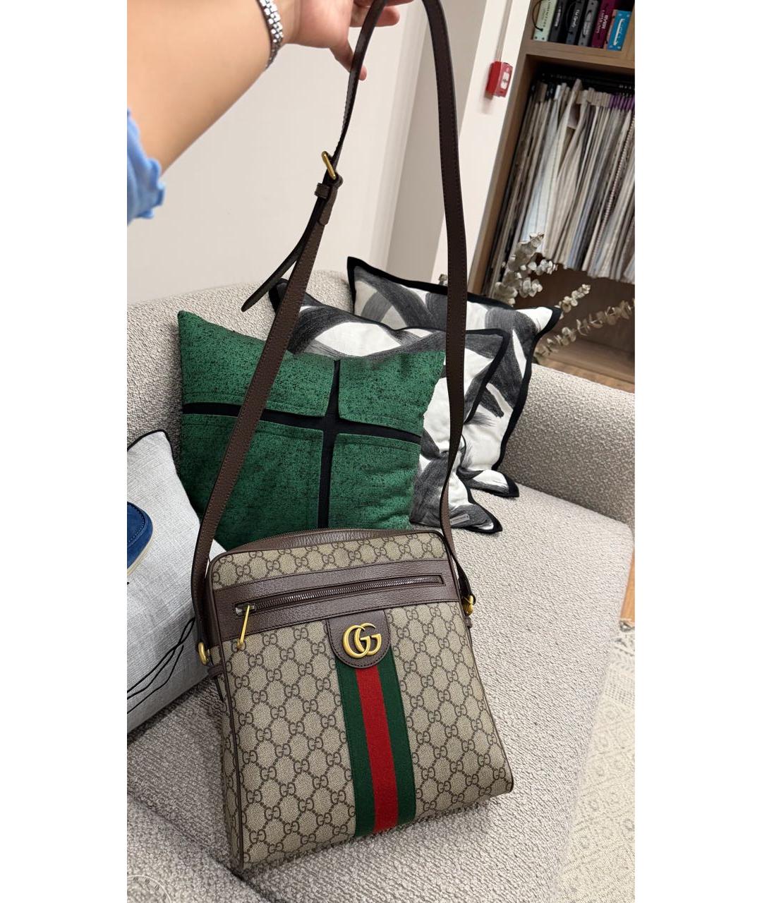 GUCCI Бежевая сумка на плечо, фото 5