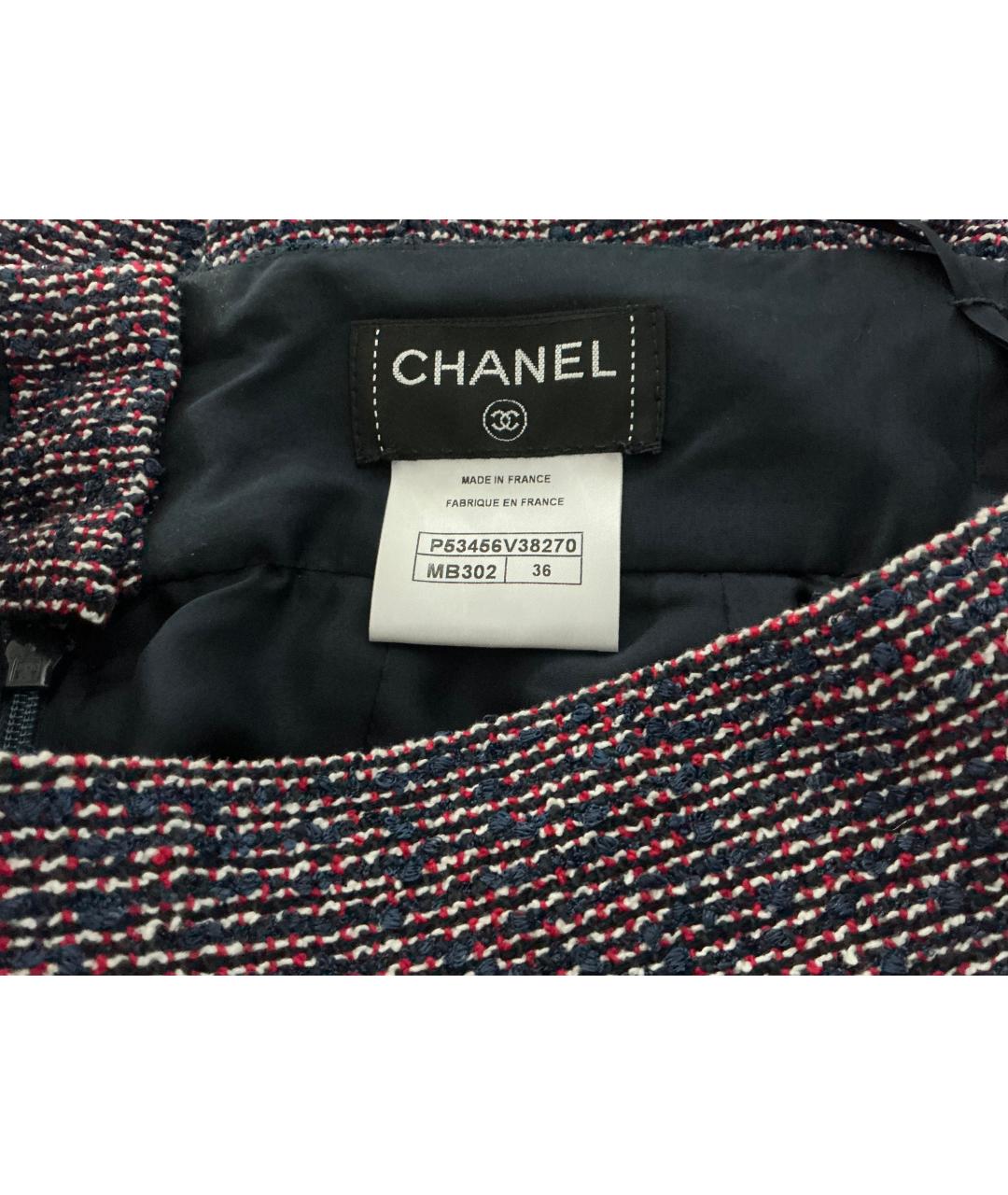 CHANEL Твидовая юбка миди, фото 4