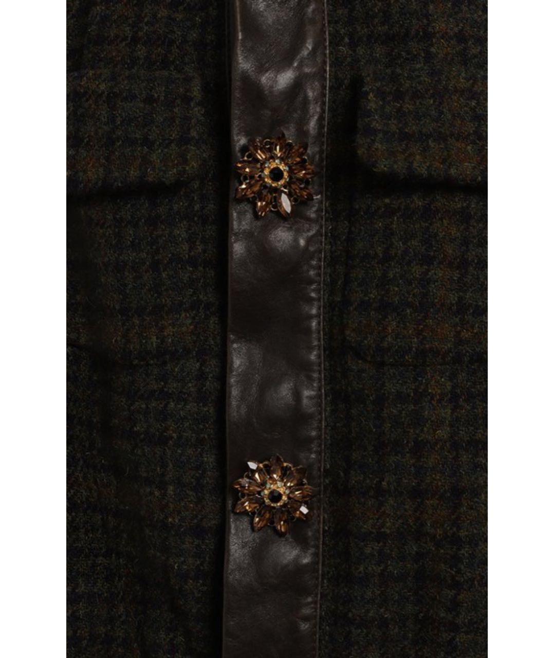 DSQUARED2 Зеленая шерстяная куртка, фото 3